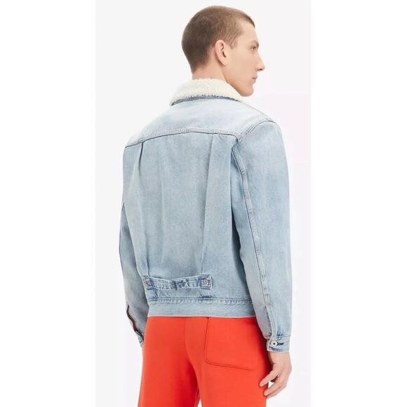 Levi's Type I Fleece Collar Trucker Jacket Size Large - Picture 2 of 11